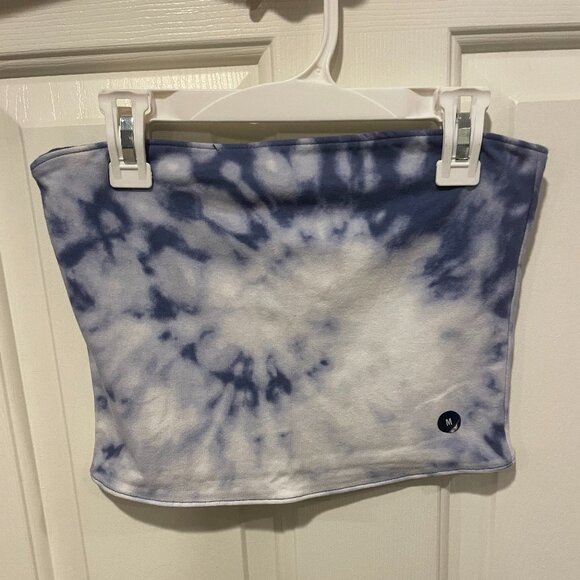 Hollister - Reversible Tie-Dye Blue Tube Top (Medium) - Picture 1 of 5